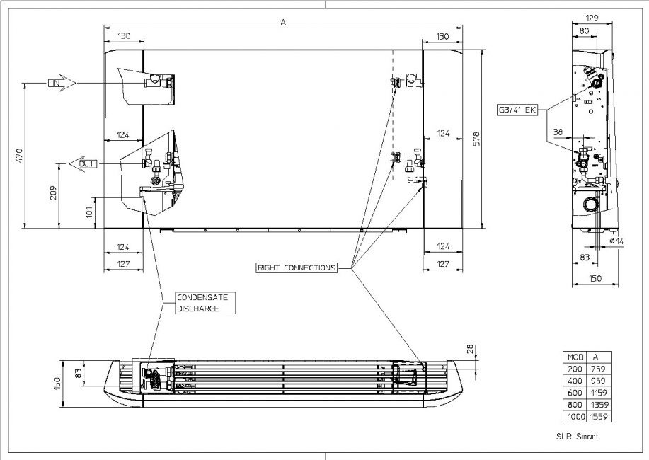 Вентилаторен конвектор Olimpia Splendid SLR 800 B Инвертор